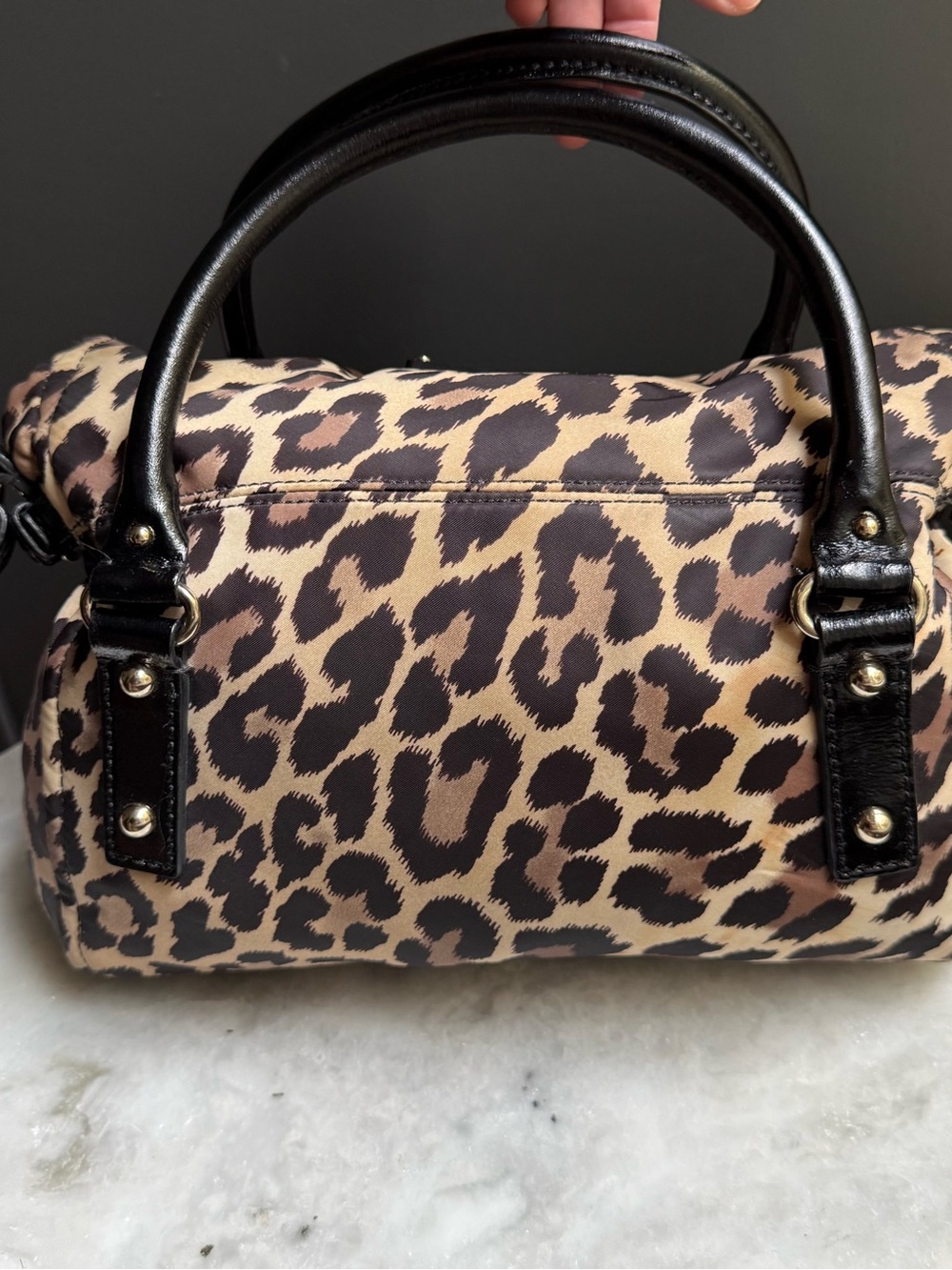 kate spade New York Leslie Leopard Print Convertible Satchel - Picture 6 of 9